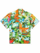 SKY HIGH FARM - Camp-Collar Printed Cotton Shirt - Green
