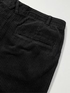 Alex Mill - Standard Straight-Leg Pleated Cotton-Corduroy Trousers - Black