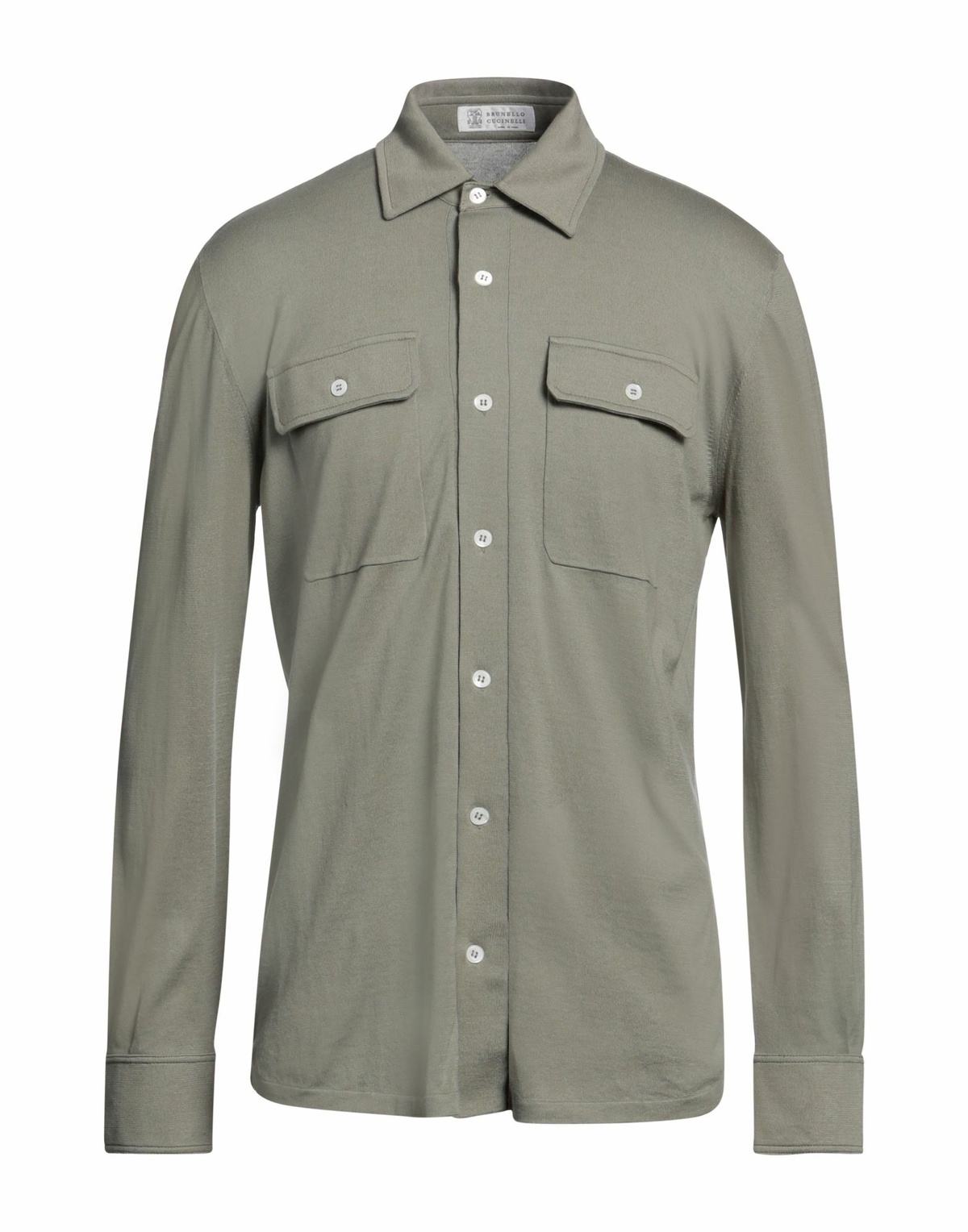 Brunello Cucinelli Mens Shirt in Sage green