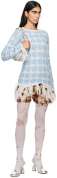 Ashley Williams Blue Ganguro Floral Sweater