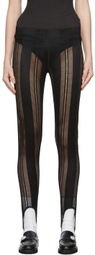 GANNI Black Mesh Intimates Leggings