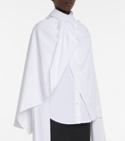 The Row - Aleida cotton cape shirt