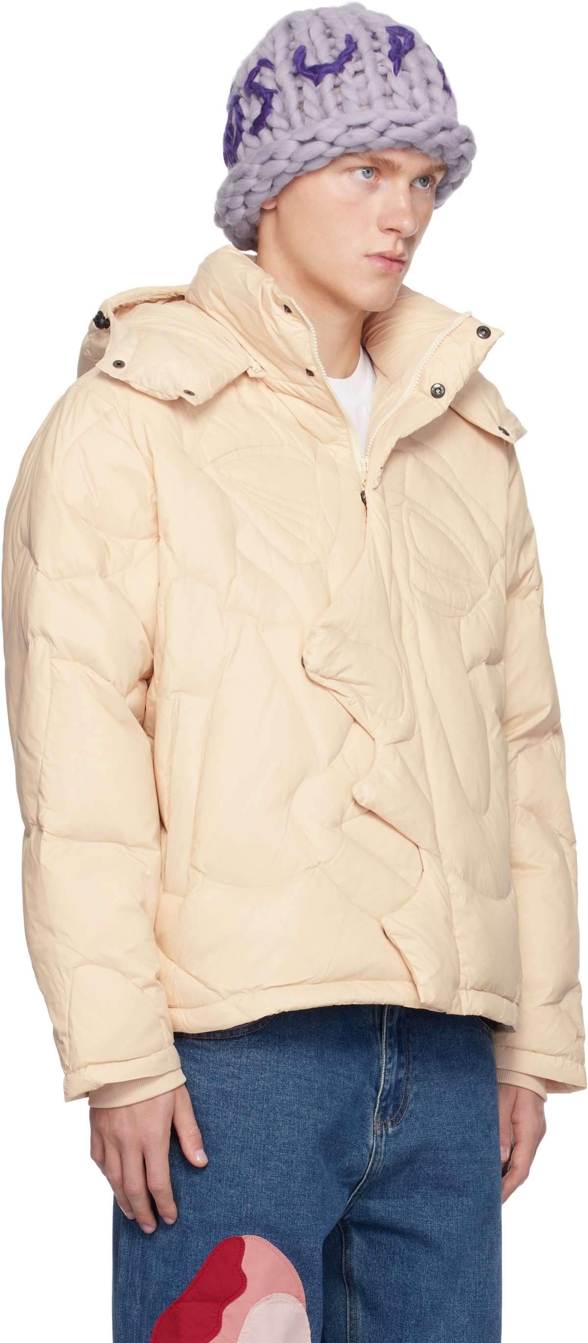 KidSuper Off-White Kissing Down Jacket