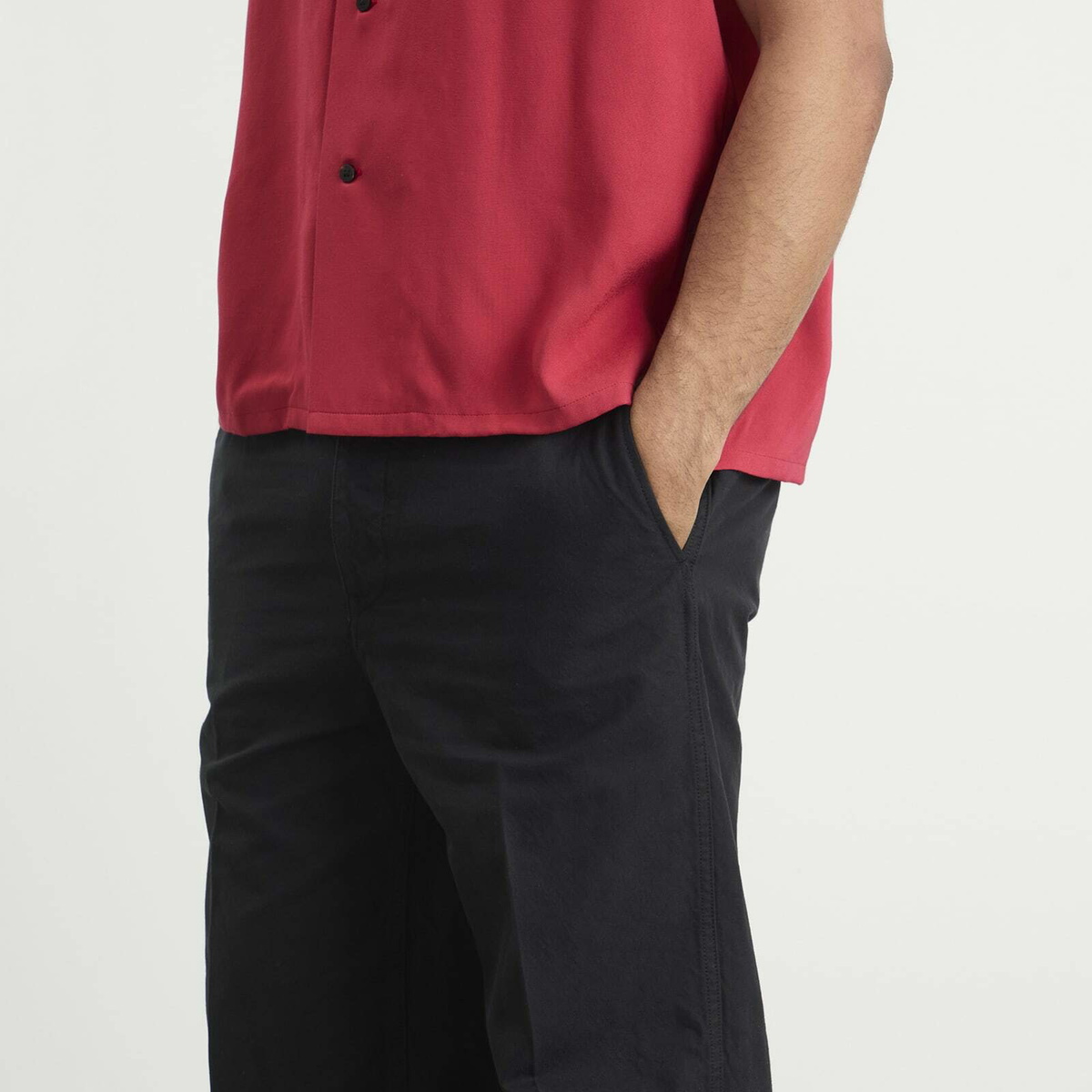 Visvim Men's Saga Chino in Black