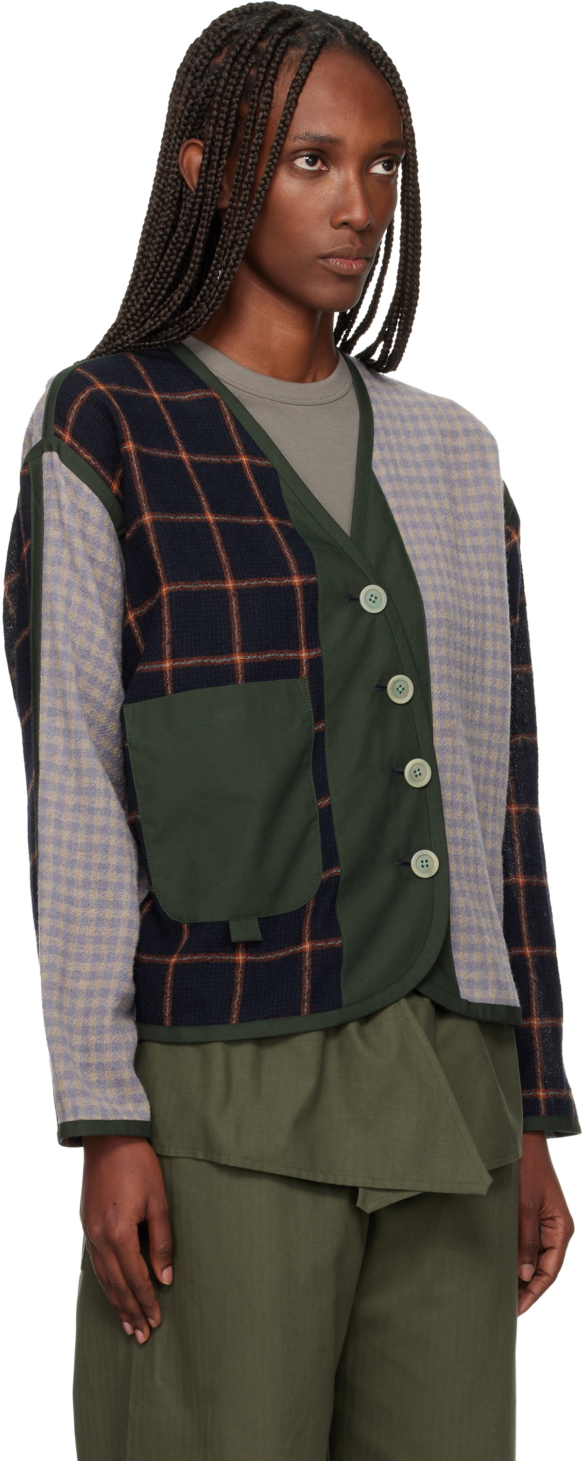 SC103 Multicolor Ridge Cardigan