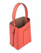 Valextra Borsa Secchiello Piccola Soft Womens Shoulder bag Coral