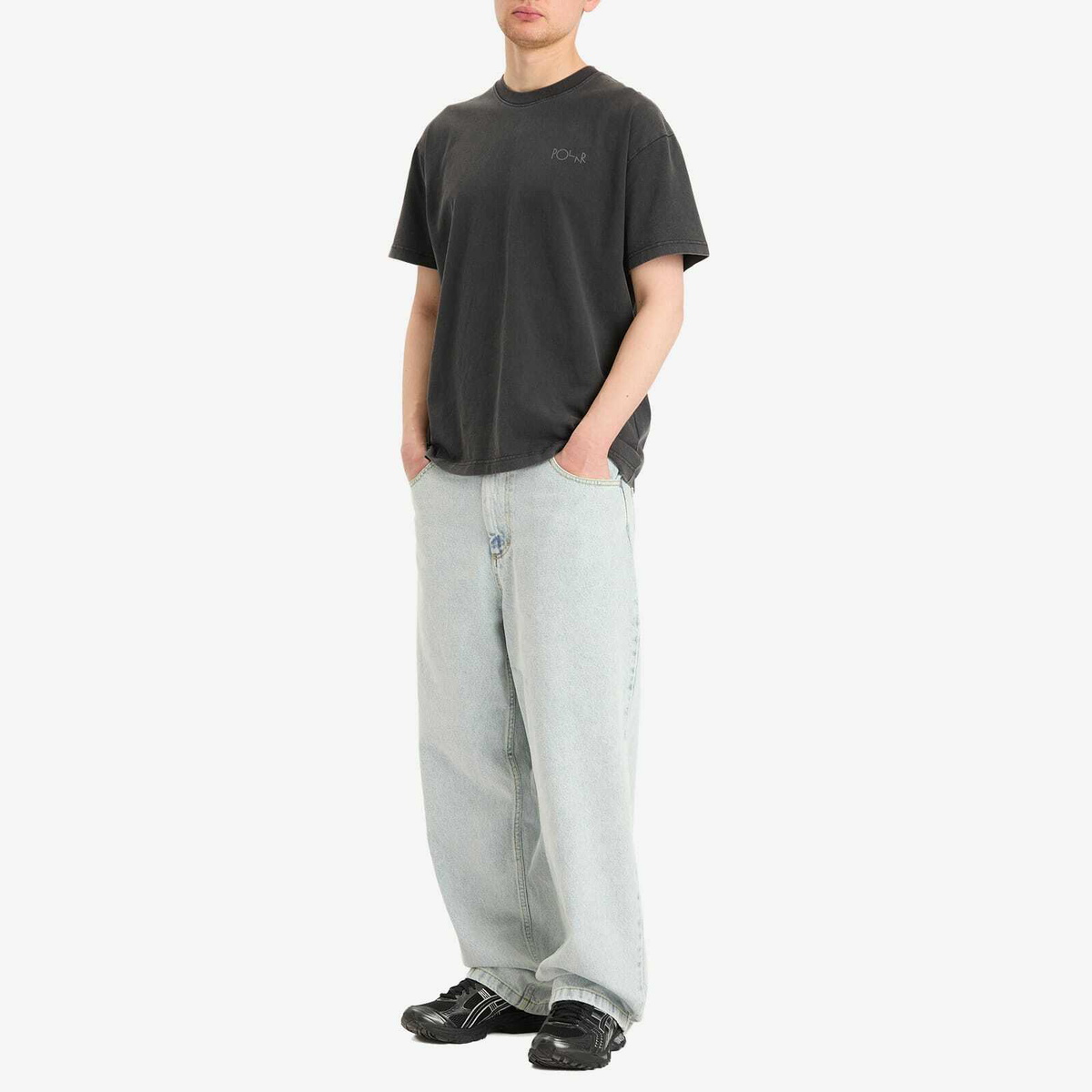Polar Skate Co. Men's OG Logo Big Boy Jeans in Light Blue