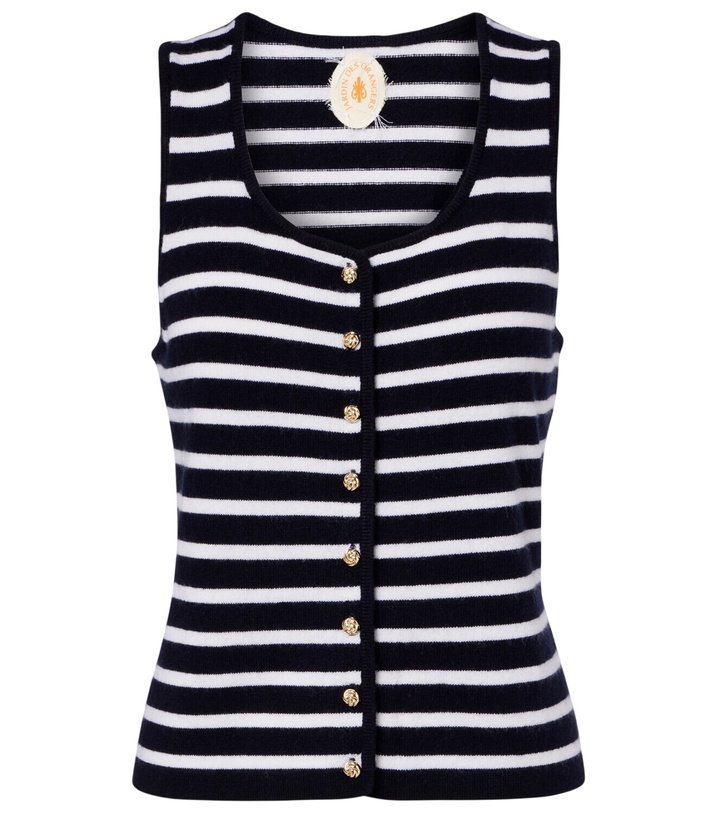 Photo: Jardin des Orangers Striped cashmere sweater vest
