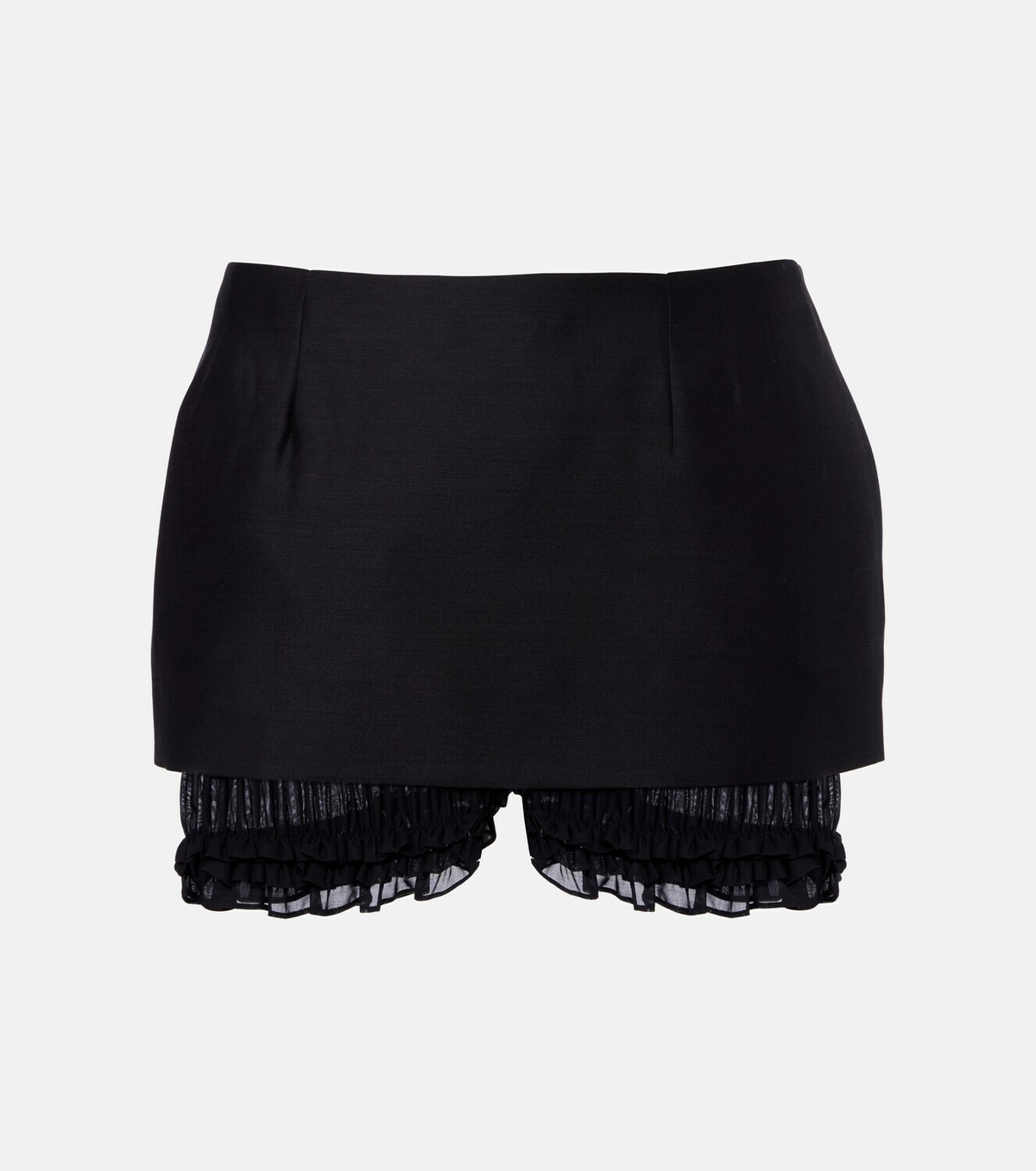 Magda Butrym Ruffled wool and silk skort
