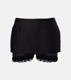 Magda Butrym Ruffled wool and silk skort