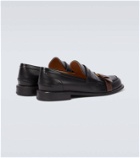 JW Anderson Animated leather penny loafers