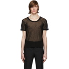 Saint Laurent Black Transparent T-Shirt