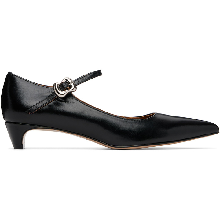 Photo: SHUSHU/TONG Black Low-Heel Mary Jane Heels