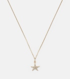 Stone and Strand Lucky Starfish 14kt gold pendant necklace with diamonds