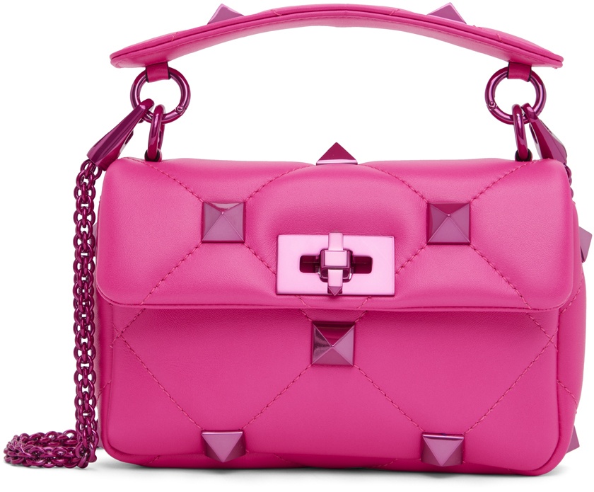 Valentino Garavani Roman Stud pink leather bag