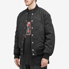 1017 ALYX 9SM Men's Nylon Logo Varsity Jacket in Black