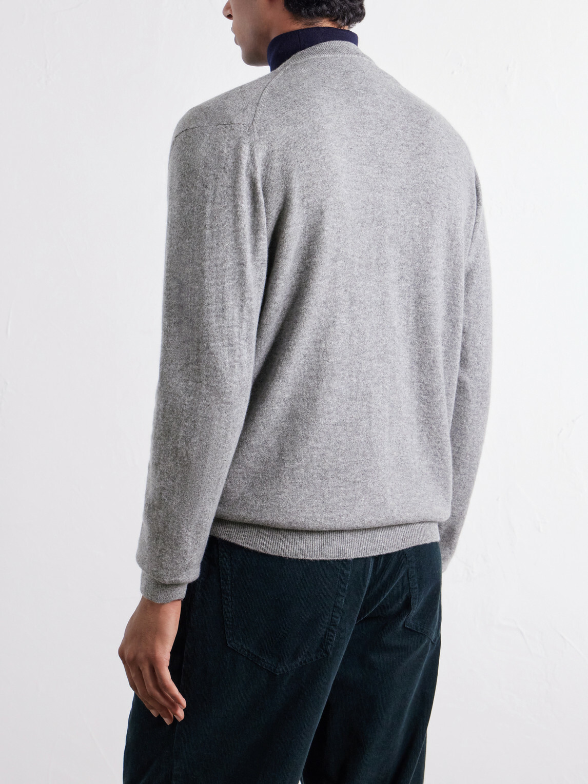 Begg & Co - Heriot Cashmere Cardigan - Gray