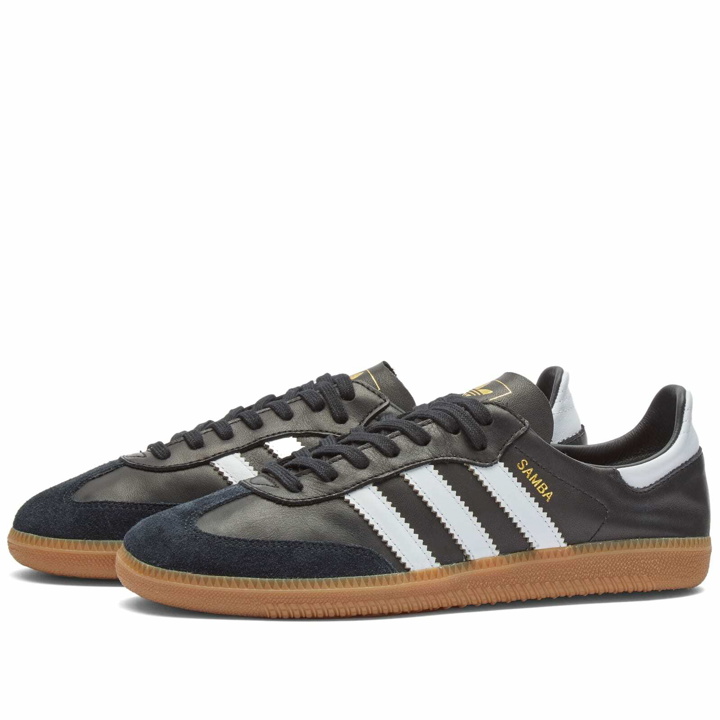 Photo: Adidas Samba Collapsible Sneakers in Core Black/White