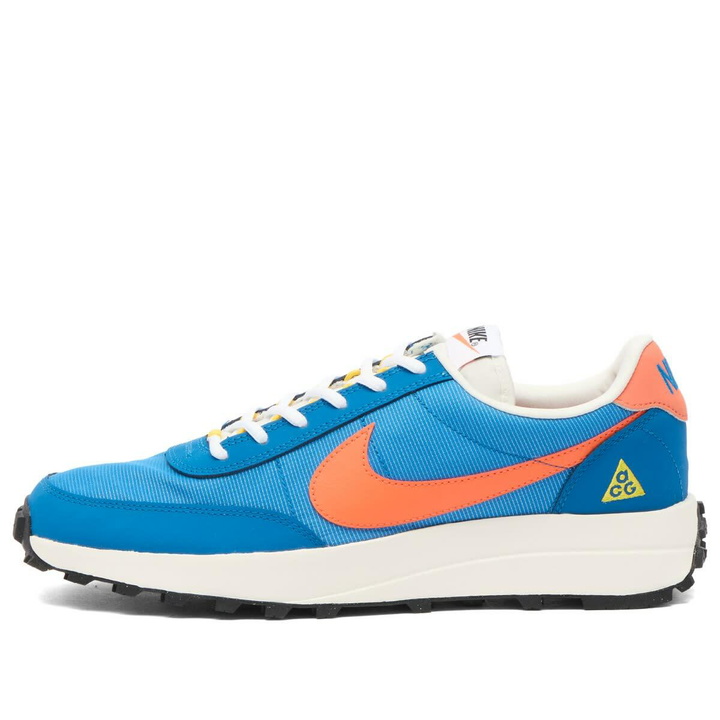 Photo: Nike Men's ACG LDV Sneaker in Brilliant Blue/Turf Orange/Sail/White/Black/Tour Yello