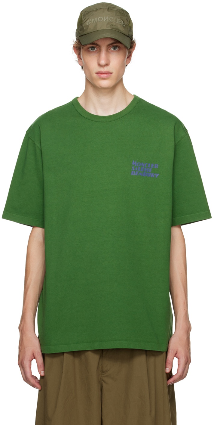 Moncler Genius Moncler Salehe Bembury Green Printed T-Shirt Moncler Genius