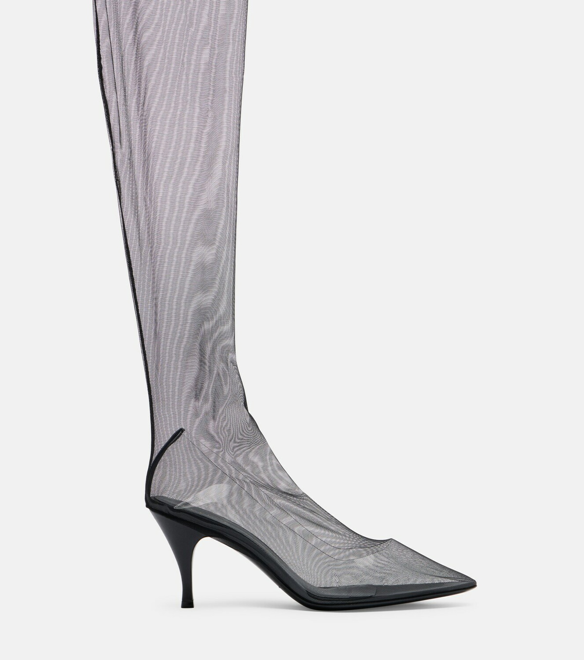 Herbert Levine Sheer Perfection mesh over-the-knee boots