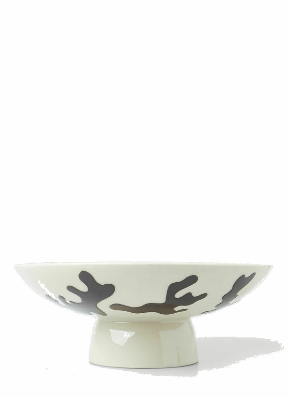 Photo: Abstract Wide Base Bowl in Beige