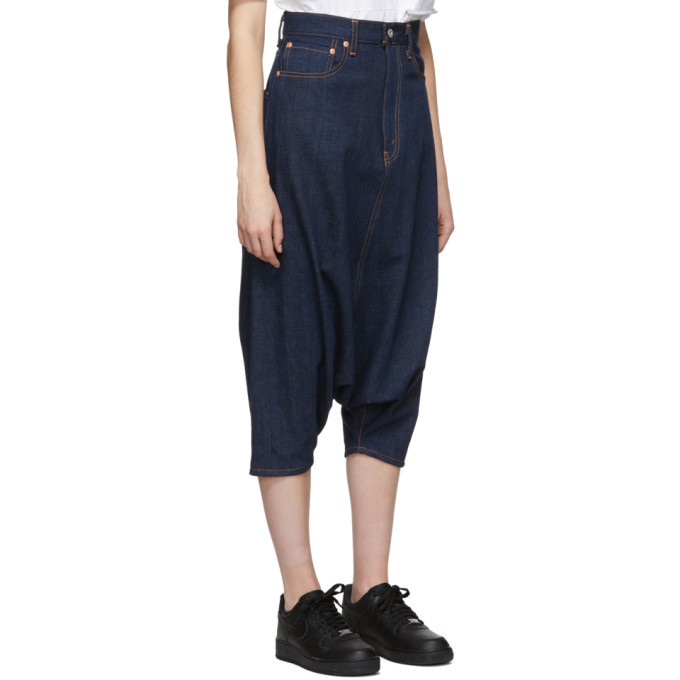 Junya Watanabe Indigo Selvedge Drop Crotch Jeans Junya Watanabe