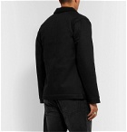 BILLY - Fleece-Lined Denim Jacket - Black