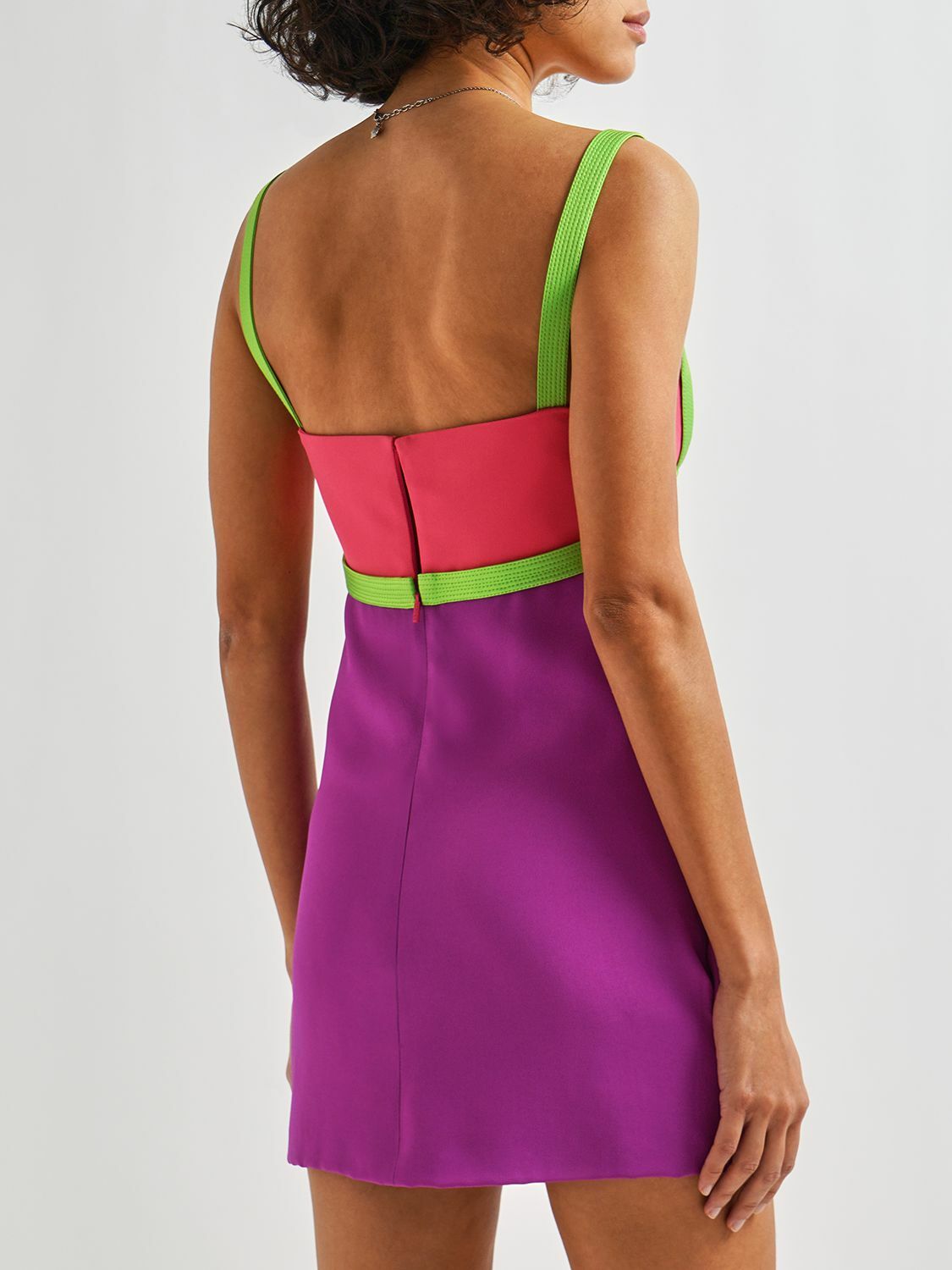 ワンピース Versace Envers Crepe Satin Sleeveless Dress Versace Envers Crepe Satin Sleeveless Dress (VERSACE