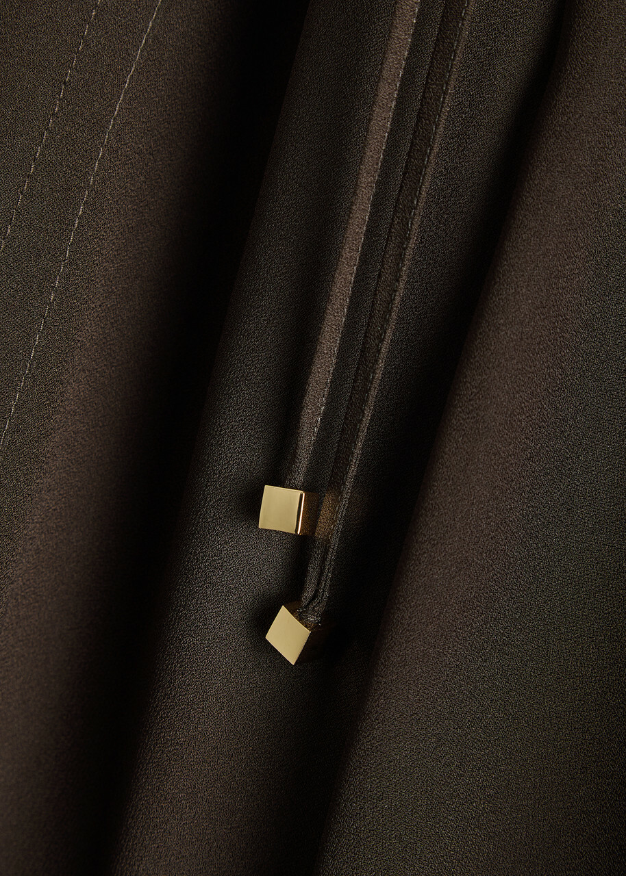Joseph Dee Wide-leg Crepe Trousers Brown