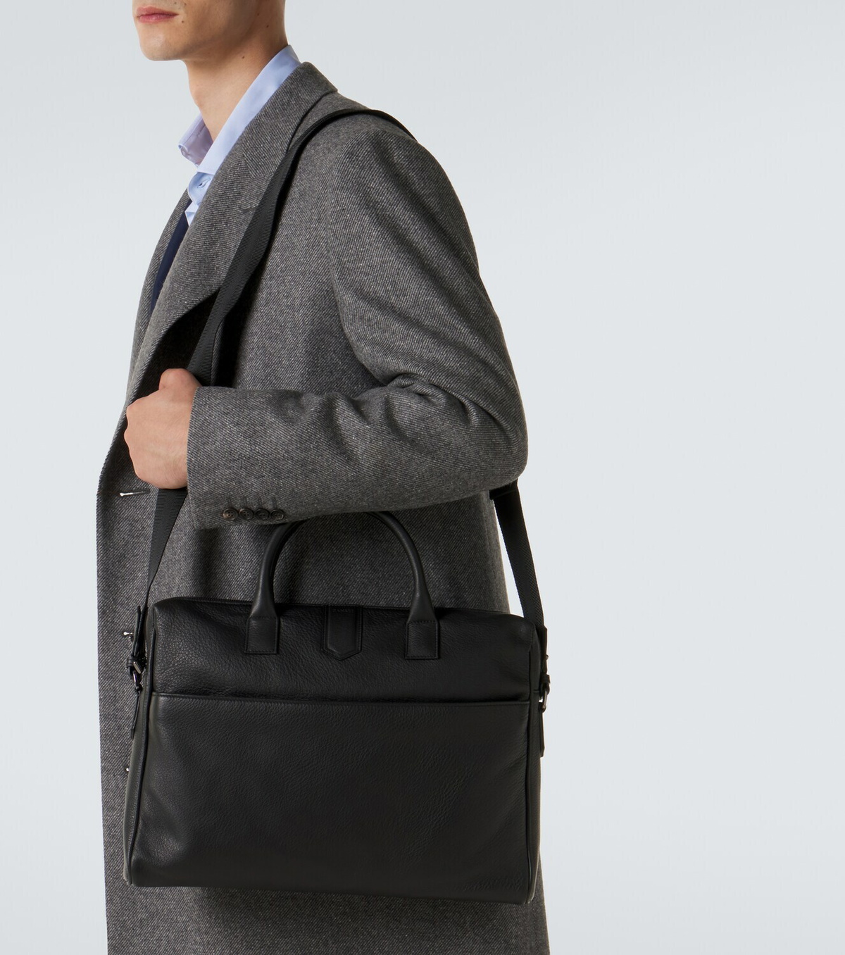 Canali Leather briefcase