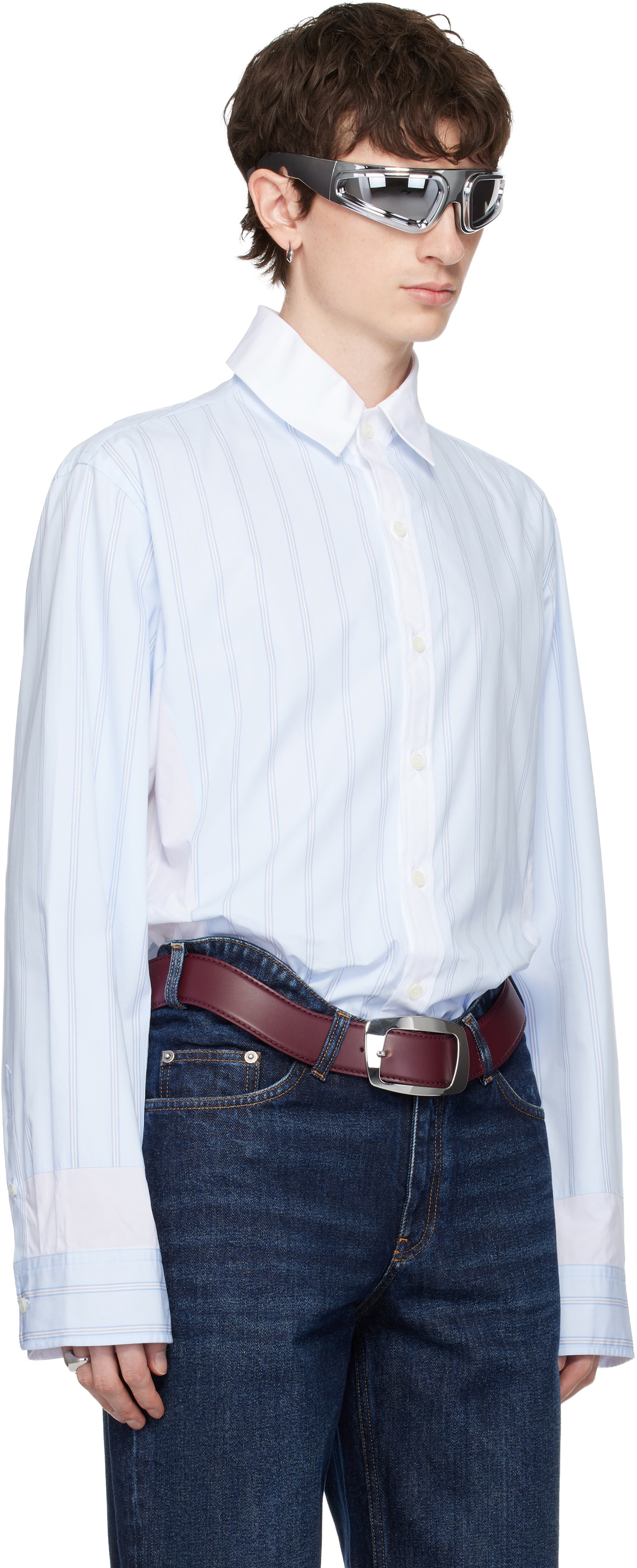 Jean Paul Gaultier Blue & White 'The Petit Grand Junior' Shirt