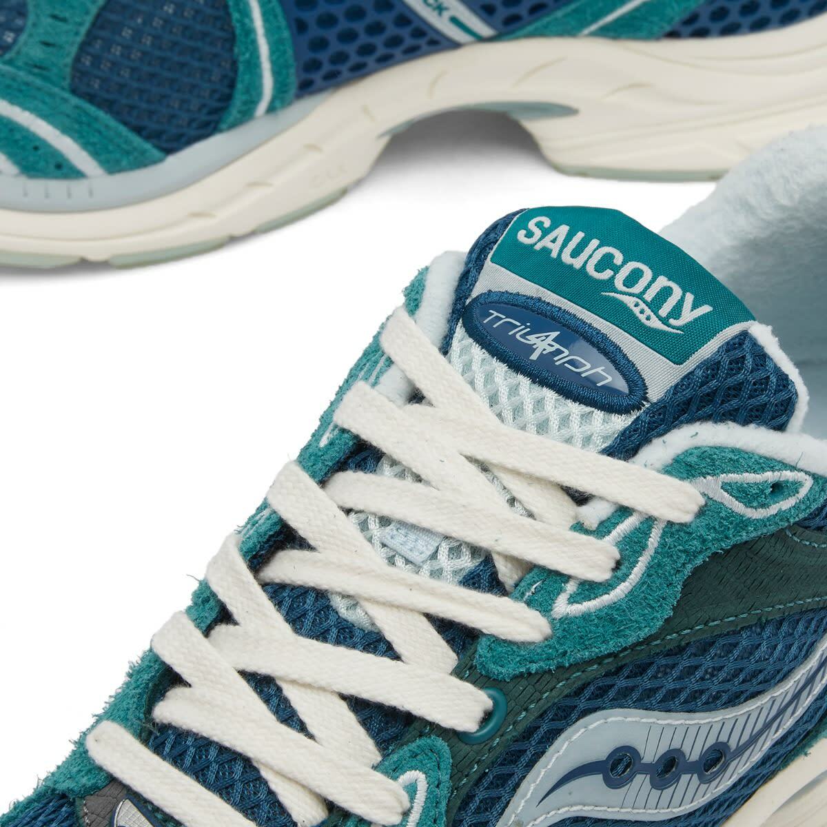 END. x Saucony Triumph 4 ‘Nessie’ in Blue/Teal