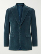 Brioni - Virgilio Unstructured Cotton and Cashmere-Blend Corduroy Blazer - Blue