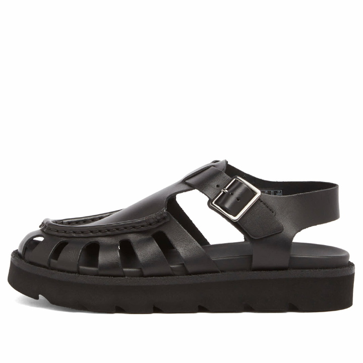 Photo: Clarks Originals Women's Meadow Buckle Sandal in Black Leather