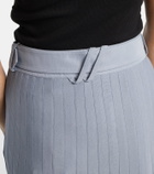 Burberry Belted pleated maxi skirt