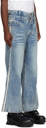 C2H4 Blue Profile Volume Jeans