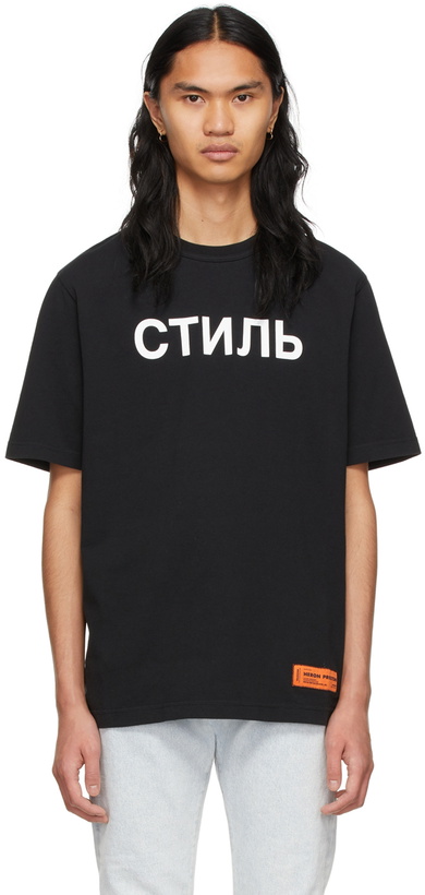 Photo: Heron Preston Black 'CTNMB' T-Shirt