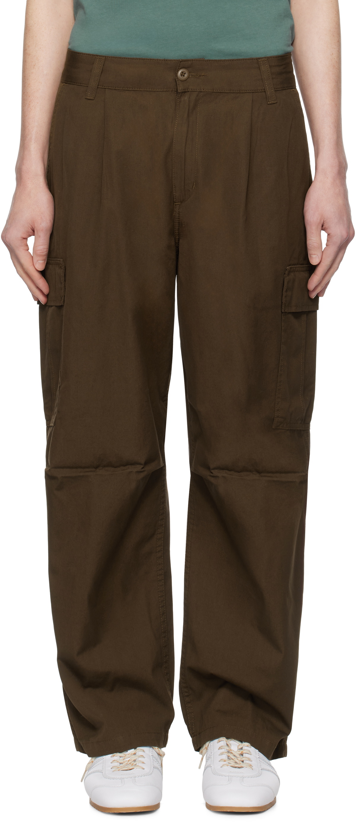 Brown Cole Cargo Pants by Carhartt Work In Progress on Sale
