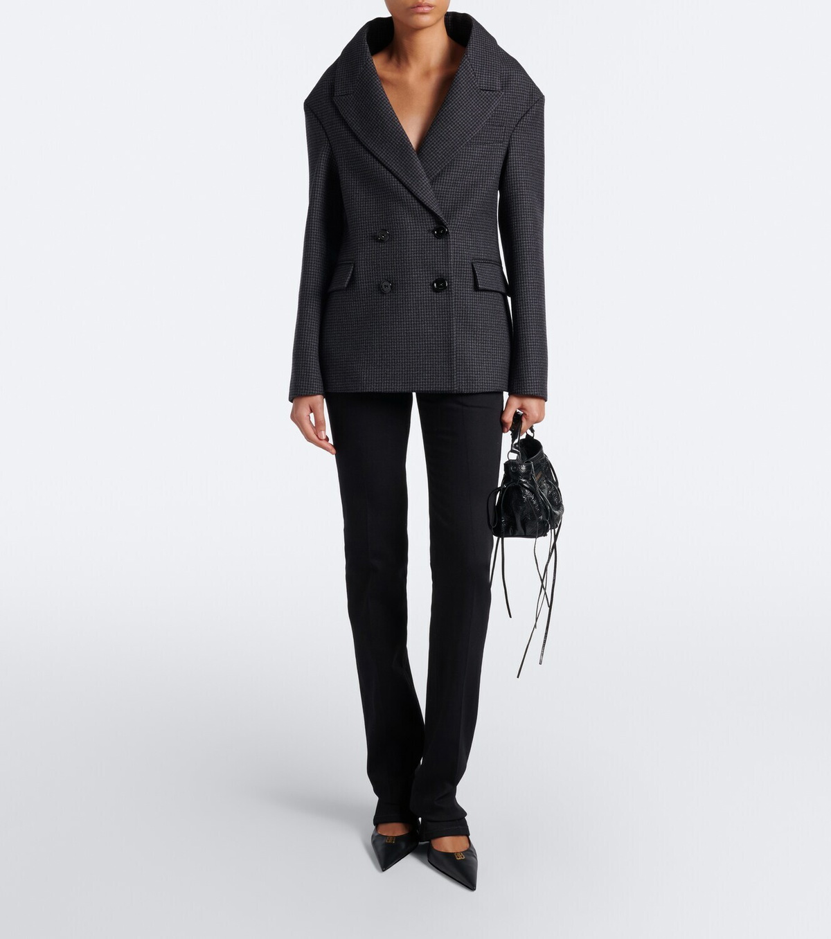 Balenciaga Le City Nano leather top-handle bag