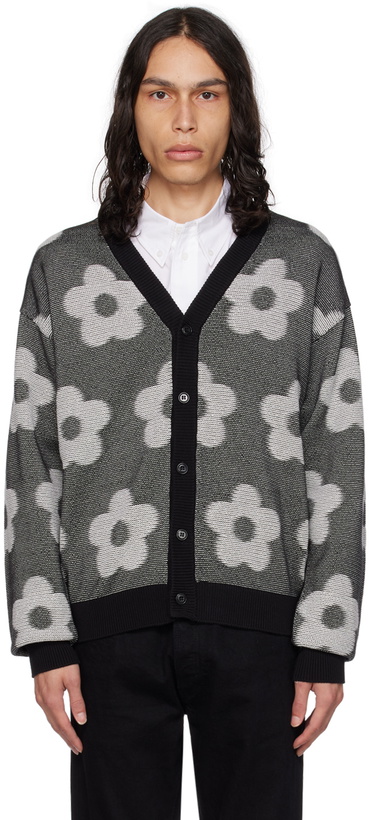 Photo: Kenzo Black & White Kenzo Paris Flower Spot Cardigan