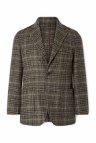 Rubinacci - Prince of Wales Checked Wool Blazer - Green