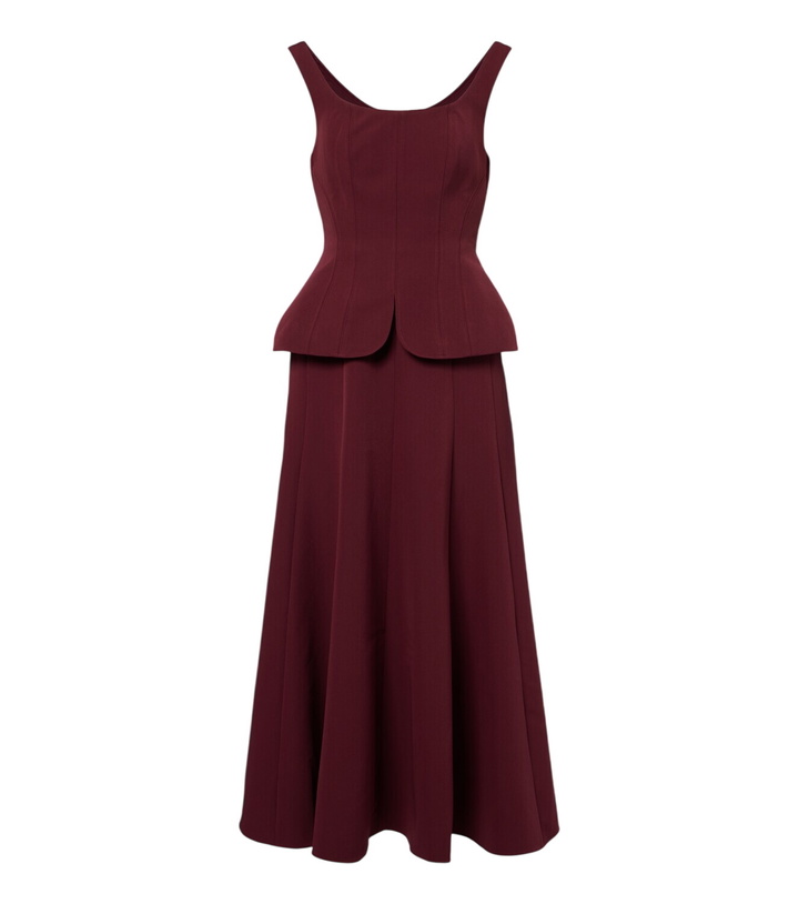 Photo: Roland Mouret Peplum crêpe corset dress