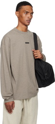 Fear of God ESSENTIALS Brown Classic Fit Long Sleeve T-shirt