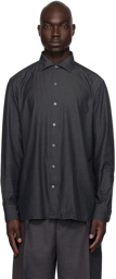 ZEGNA Black Cashco Shirt