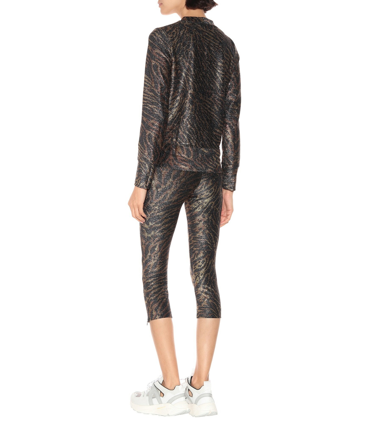 Lurex Zip Cardigan in Angel Wing