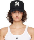 AMIRI Black MA Logo Trucker Cap