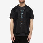 Andersson Bell Men's Flower Lace Vacation Shirt in Black