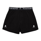 mastermind WORLD Two-Pack Black Silk Logo Boxer Briefs