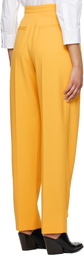 Stella McCartney Yellow Pleated Trousers